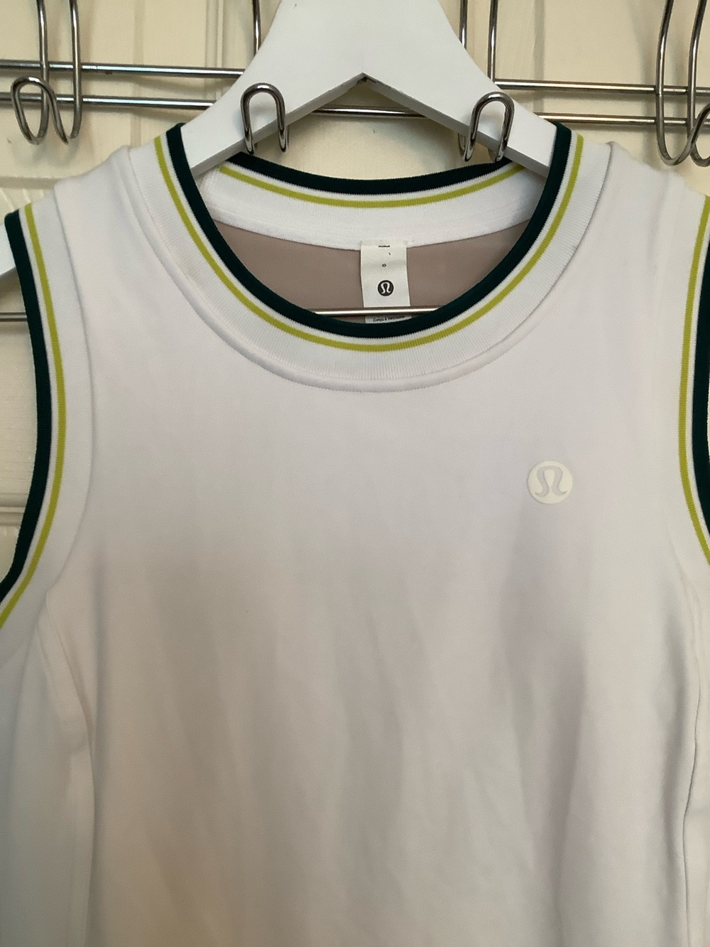 Lululemon Varsity Scoop-Neck Linerless Tennis Dress White Size 6 - Picture 5 of 11